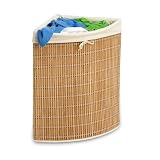 Honey-Can-Do HMP-01618 Wicker Corner Hamper, Clothes Organizer