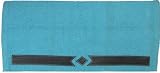 Sedona 3-Panel Basketweave Wear Leather Saddle Blankets - Baby Blue - 36 X 34