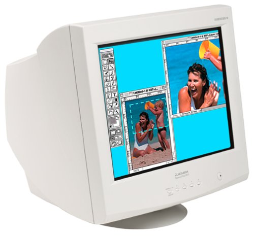 Mitsubishi Diamond Plus 200 Diamondtron Natural Flat 22 CRT Monitor