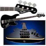Fender Aerodyne(TM) Jazz Bass®, Black, Rosewood Fretboard