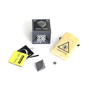 Nanodots Element 236 Magnetic Constructor Black Edition with Carry Pouch by