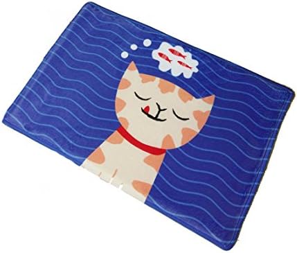 Doncielo Simple Cute Cat Livingroom Rugs Door Mat Bedroom Rug (E)
