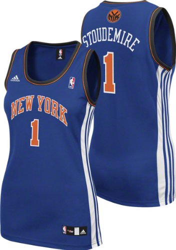 Amar'e Stoudemire Women's Jersey: adidas Blue Replica #1 New York Knicks Women's Jersey