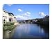 Arno river view from Ponte Vecchio Places Photographic Poster Print by Anna Milani, 10x8