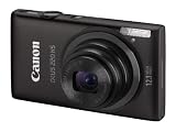 Canon IXUS 220 HS - Black (12.1MP, 5x Optical Zoom) 2.7 inch LCD