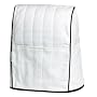 KitchenAid KMCC1WH Stand Mixer Cloth Cover, White with Black Trim