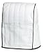 KitchenAid KMCC1WH Stand Mixer Cloth Cover, White with Black Trim