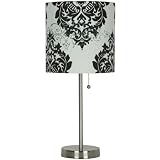Room Essentials® Stick Lamp - Black and White Damask
