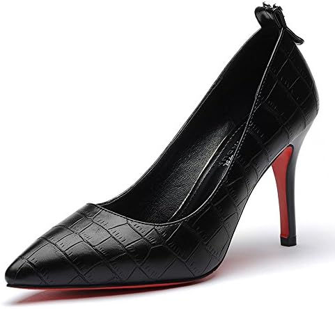 Laikajindun Elegant Women's Artificial Leather Pointed Mouth Checkered Highheels
