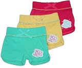 Toddler Girls' Shorts with Flower Applique