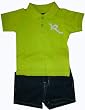 Rocawear Infant Boys 2 Pc. Outfit Polo Shirt & Denim Shorts Size 3/6 Months