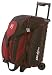 Kr Eliminator Double Roller Bowling Bag Black/crimson Red