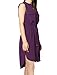 Allegra K Women's Single Breasted Drawstring Sleeveless Dress Purple S