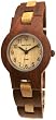 Tense Ladies Sandalwood Maple Two Toned Round Wrist Watch L7103SM
