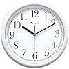 10" WHT Plas Wall Clock