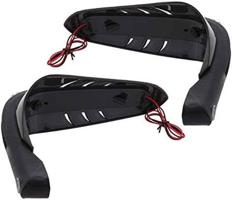 7/8" Turn Signal Light 8 LED Brush Handlebar Hand Guard For Yamaha Kawasaki BMW