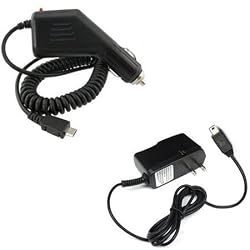 LG Cosmos Touch VN270 Combo Rapid Car Charger + Home Wall Charger for LG Cosmos Touch VN270