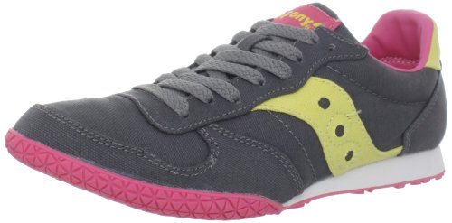 Saucony Originals Women's Bullet Vegan Running Shoe,Grey/Yellow,7.5 M US