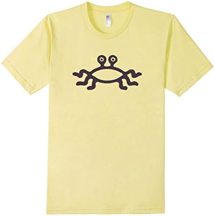 Men's FSM Flying Spaghetti Monster Sunshine Tee Pastafarian Medium Lemon