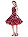 Vianla Retro Women's Floral 1950s Vintage Party Cocktail Swing Dresses