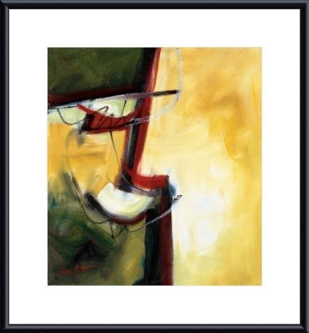 Barewalls Interactive Art 213944S60-BKM,CM,WHM Intangible, Metal Framed Art Print- Black Metal-White Mat
