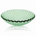 Decolav 1035-GR 17-Inch Round Clam Shell Natural Glass Vessel, Green