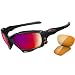 Oakley OO Jawbone Men's Polarized Sport Fashion Sunglasses/Eyewear - Color: Polished Black/OO Red Iridium, Size: One Size Fits All