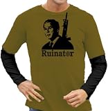 George Bush - Ruinator Layered Longsleeve T-Shirt M-XXL diff. Colour