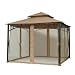 Sunjoy Summer Veranda Gazebo Replacement Canopy and Netting Set