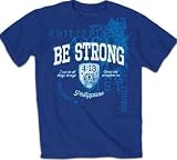 Kerusso Christian Adult T-Shirt Navy Blue - Be Strong