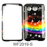 HTC Desire HD / Inspire 4G A9191 Transparent Design, Stars and Rainbow on B ....