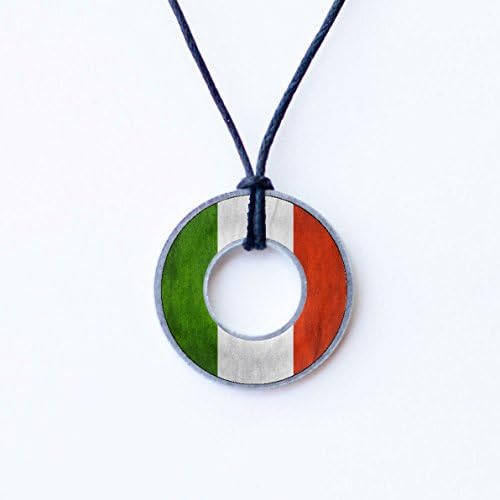 Italian Flag Washer Necklace