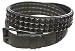 PUNK/ROCK/EMO Black 3 Row Pyramid Studded Leather Belt with Black Studs ON SALE THIS ...