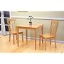 30" Square Maple Finish Wood Dining Room Kitchen Table