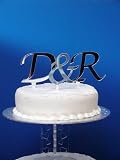 ANY 2 MIRROR LETTERS + MIRROR AMPERSAN - Mirror Cake Topper Initials & Ampersan by Classikool® Email us your letter choices when you buy.