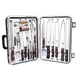 RH Forschner by Victorinox 24-Piece Gourmet Cutlery Set, Rosewood Handles with Attache Case