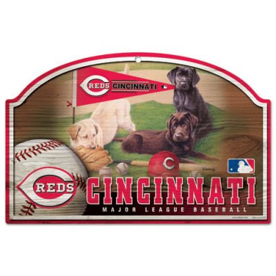 Cincinnati Reds Wood Sign
