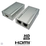 Ex-Pro HDMI over CAT5E / CAT6 RJ45 Ultra Pro Repeater / Extender / Booster (1080p) upto 50m / (480p) upto 120m - suitable for PS3, HD, Blue Ray, DVD, STB HDTV and more. Extend your HDMI Cable. HDMI 1.3 (125283-49) Compliant, use standard CAT6 cables to extend your cable reach easily - great for installations !