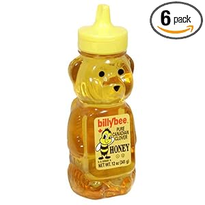 Billy Bee Pure Canadian Clover Honey Bears, 12-Ounce Bears (Pack of 6) by Billy Bee
