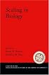Scaling in Biology (Santa Fe Institute Studies in the Sciences of Complexity Proceedings)
