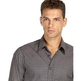 Hugo Boss BOSS Orange Washed Cotton Zig Zag Woven Shirt at Hugo Boss