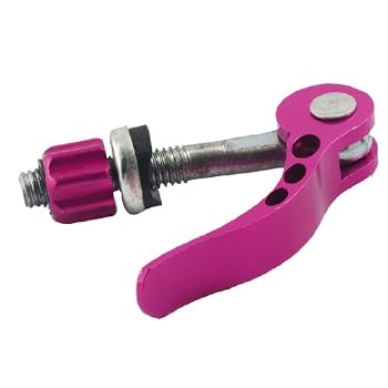 Como Bike Bicycle Metal Seat Post Quick Release Binder Bolt Amaranth