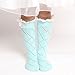 FAYBOX Lace Ruffles Buttons Hollow Kids' Girl Boot Socks Knit Leg Warmers