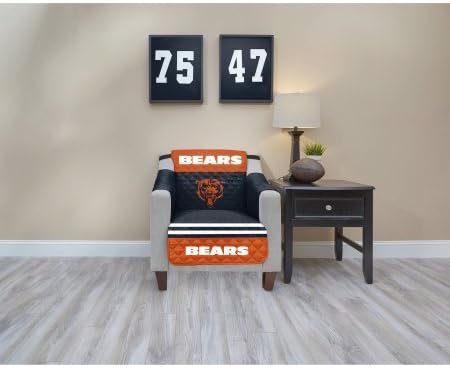 NFL Licensed TPU Lamination Waterproof Furniture Protector, Chair, Chicago Bears | Multicolor