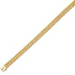 14K Yellow Gold Triple Rope Bracelet - 7 inches
