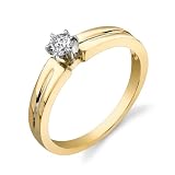 0.20 carat Diamond Solitaire Ring 14Kt Yellow Gold