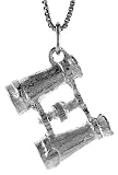 Sterling Silver 3/4" (19mm) Tall Binoculars Pendant