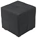Kitchen & Housewares : Global Distinctions PC050111BLK Square 17-1/4-Inch-High Micro-Suede Ottoman, Black