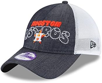 MLB Kids Denim Stiticher 9TWENTY Trucker Adjustable Cap