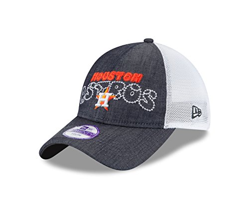 MLB Kids Denim Stiticher 9TWENTY Trucker Adjustable Cap